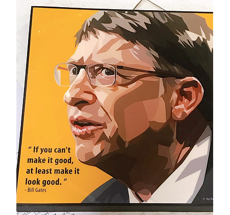 Tranh người nổi tiếng - Bill Gates